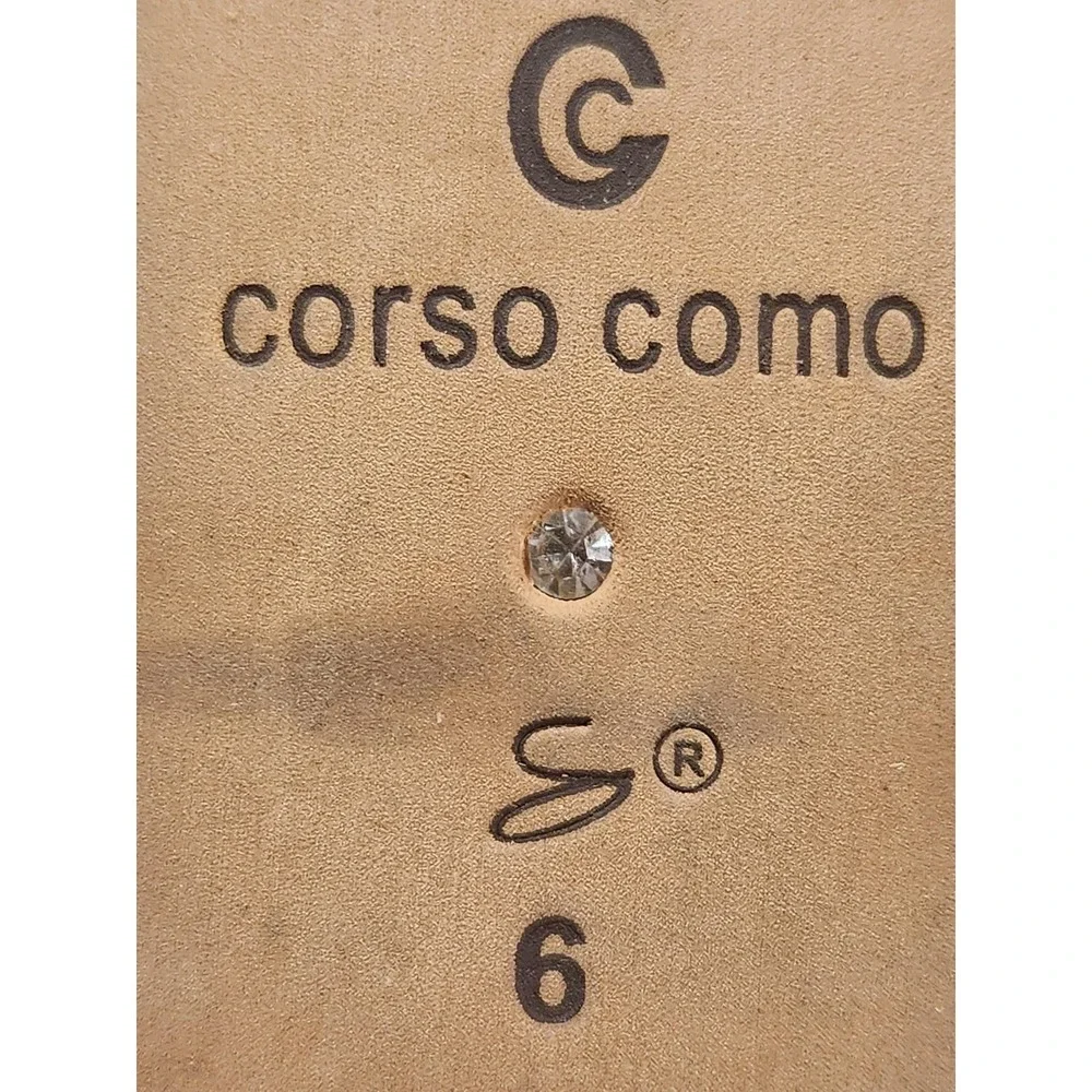 Corso Como Boots Womens Size 6 Black Leather Knee High Riding Zip Block Heel‎